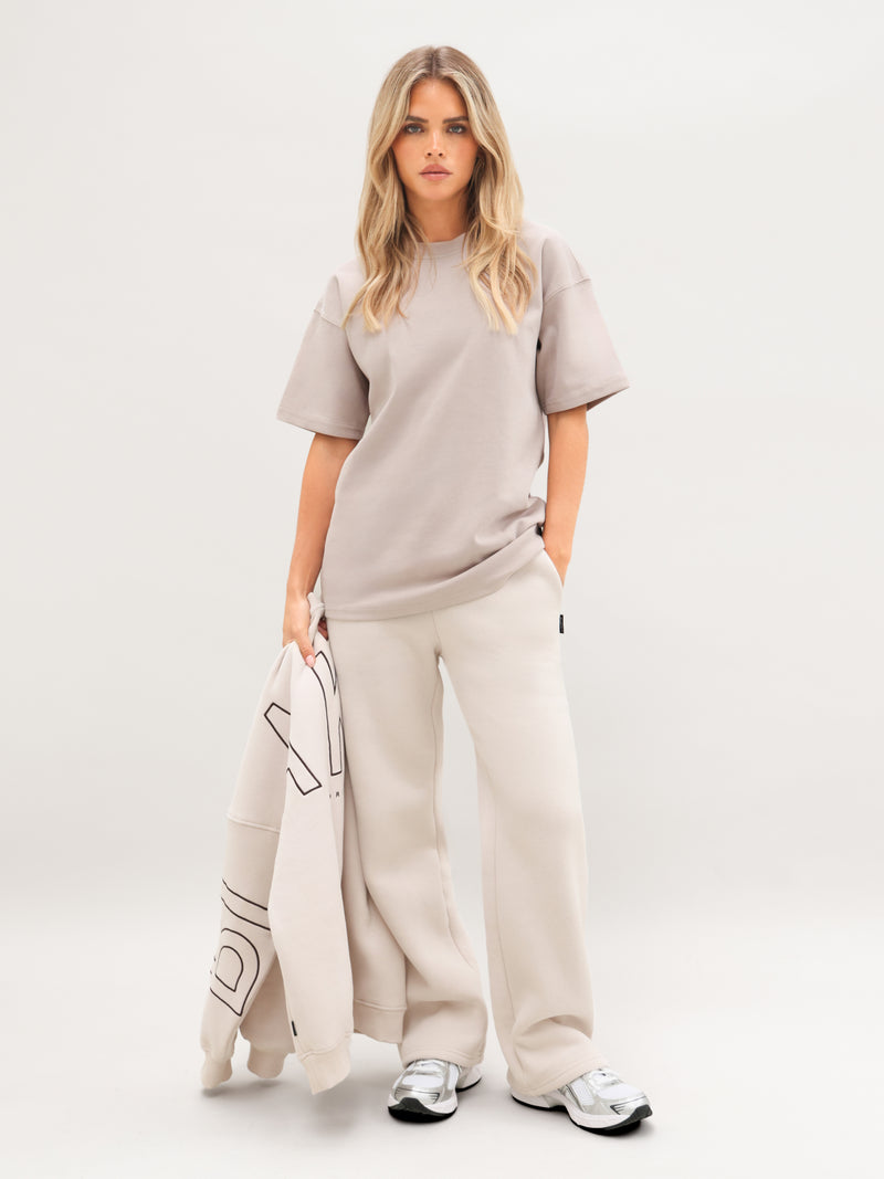 Isabel Oversized T-Shirt - Soft Taupe