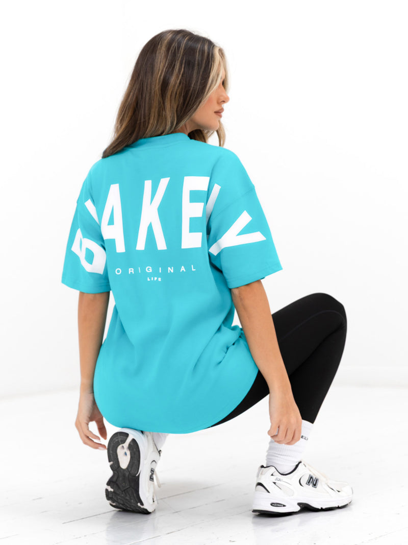 Isabel Oversized T-Shirt - Aqua