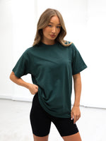 Isabel Oversized T-Shirt - Forest Green