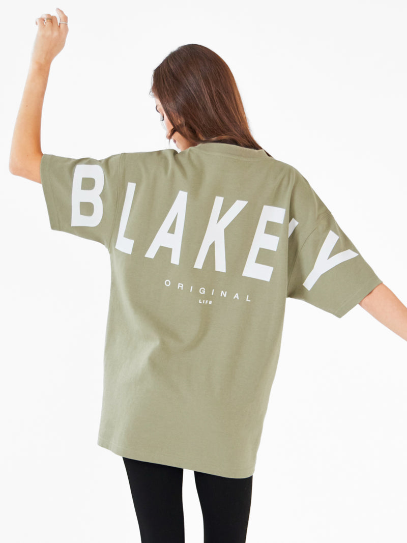 Isabel Oversized T-Shirt - Warm Olive