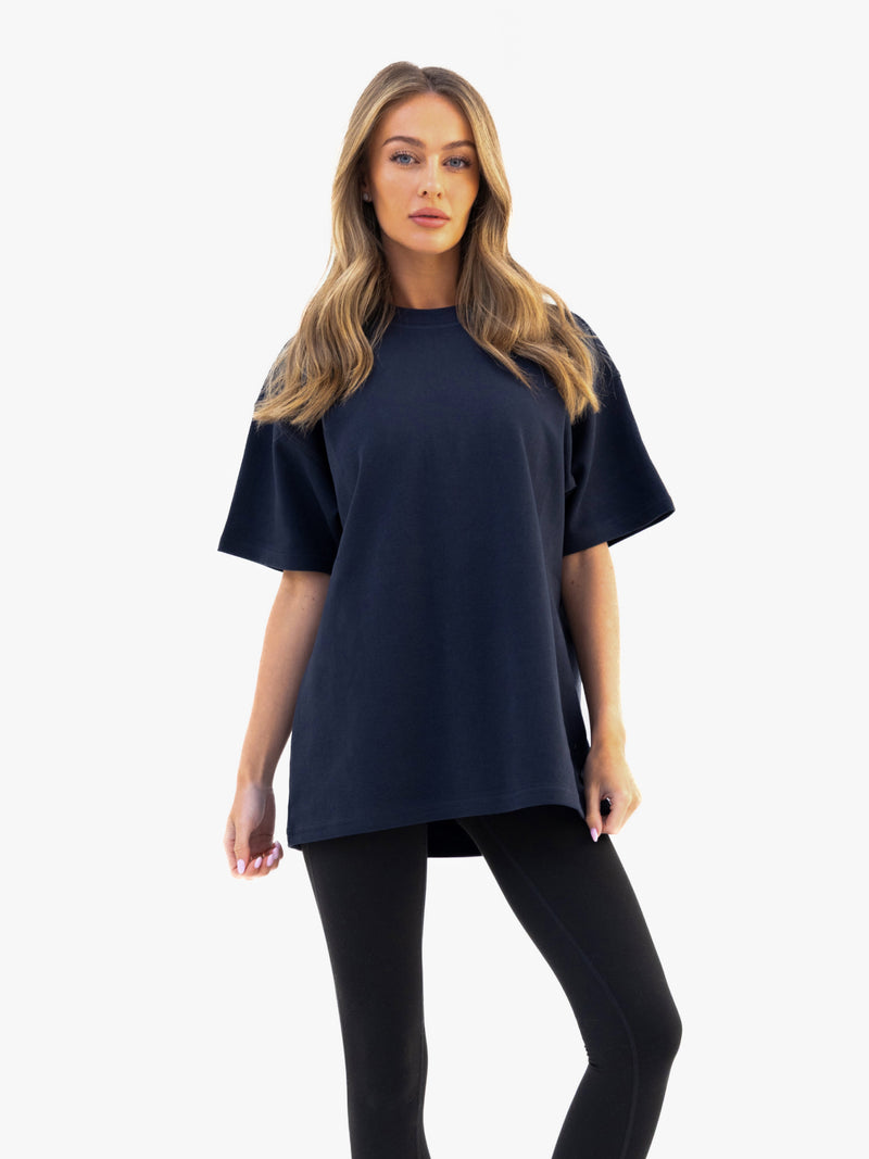 Isabel Oversized T-Shirt - Soft Navy