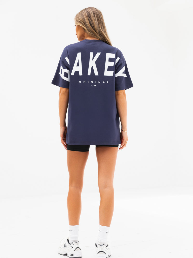 Isabel Oversized T-Shirt - Dark Navy