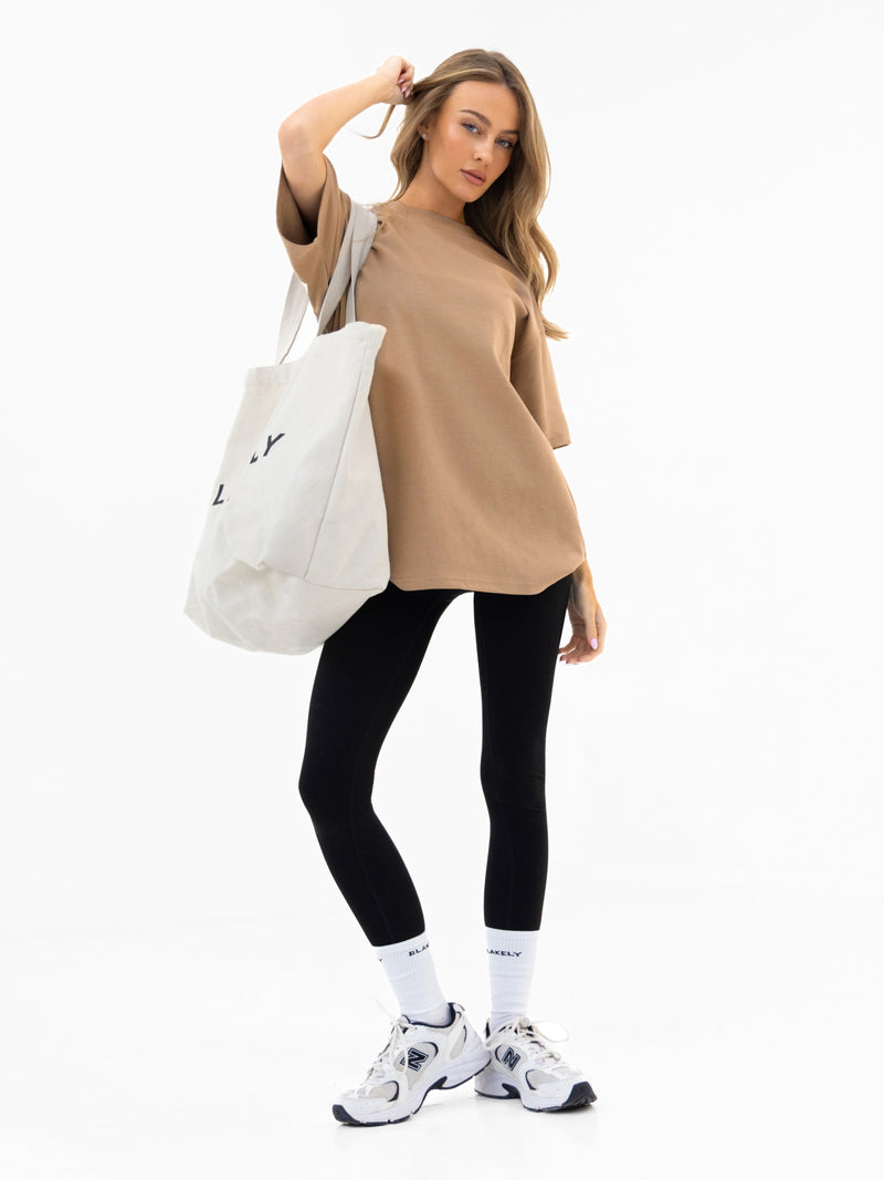 Isabel Oversized T-Shirt - Tan