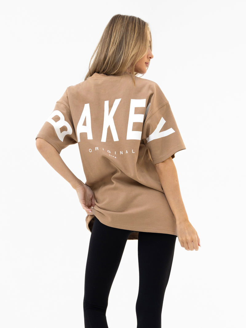Isabel Oversized T-Shirt - Tan