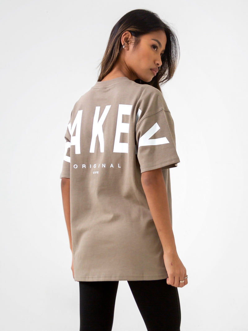 Isabel Oversized T-Shirt - Taupe