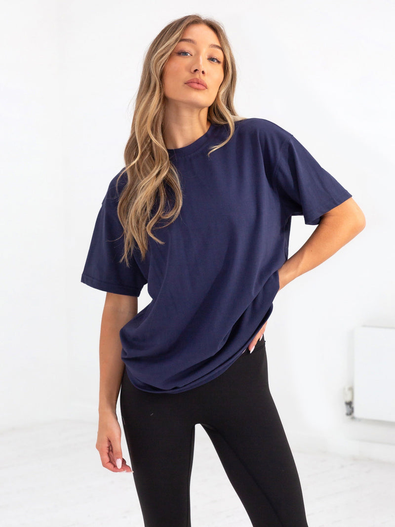 Isabel Oversized T-Shirt - Dark Navy