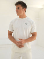 Riviera Initial Relaxed T-Shirt - Ivory