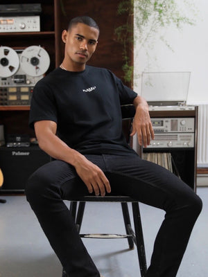 Statement Relaxed T-Shirt - Black