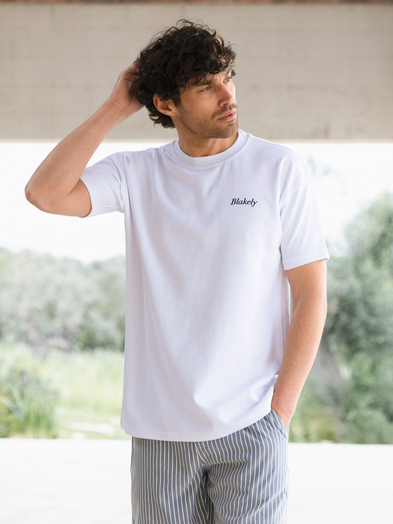 Cherry Print Relaxed T-Shirt - White