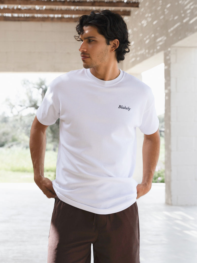 Coconut Print Relaxed T-Shirt - White