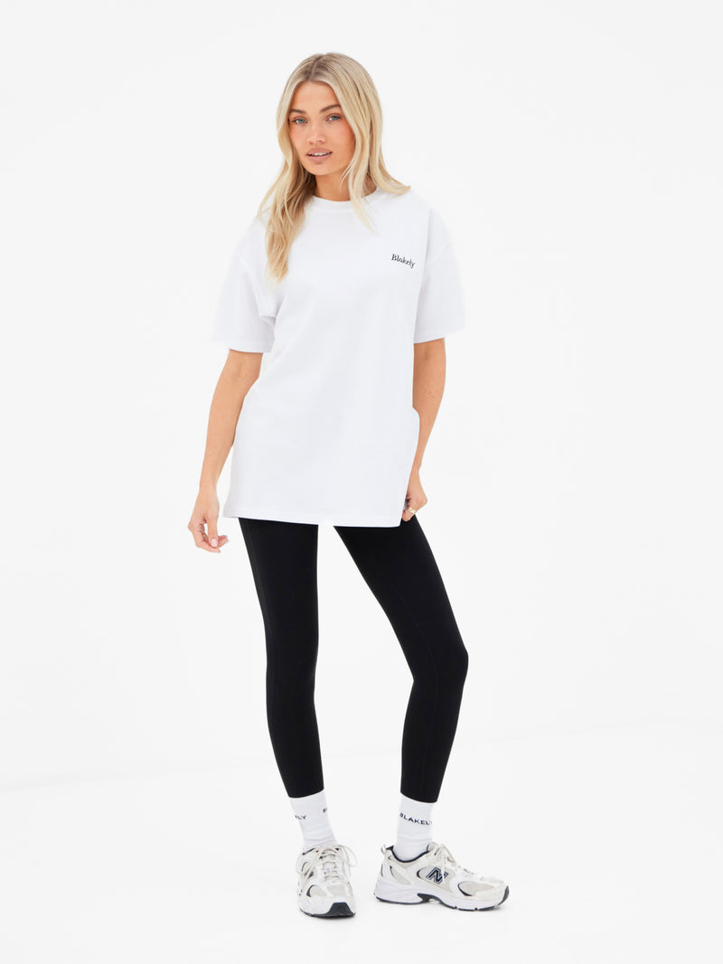 Posy Pomegranate Oversized T-Shirt - White