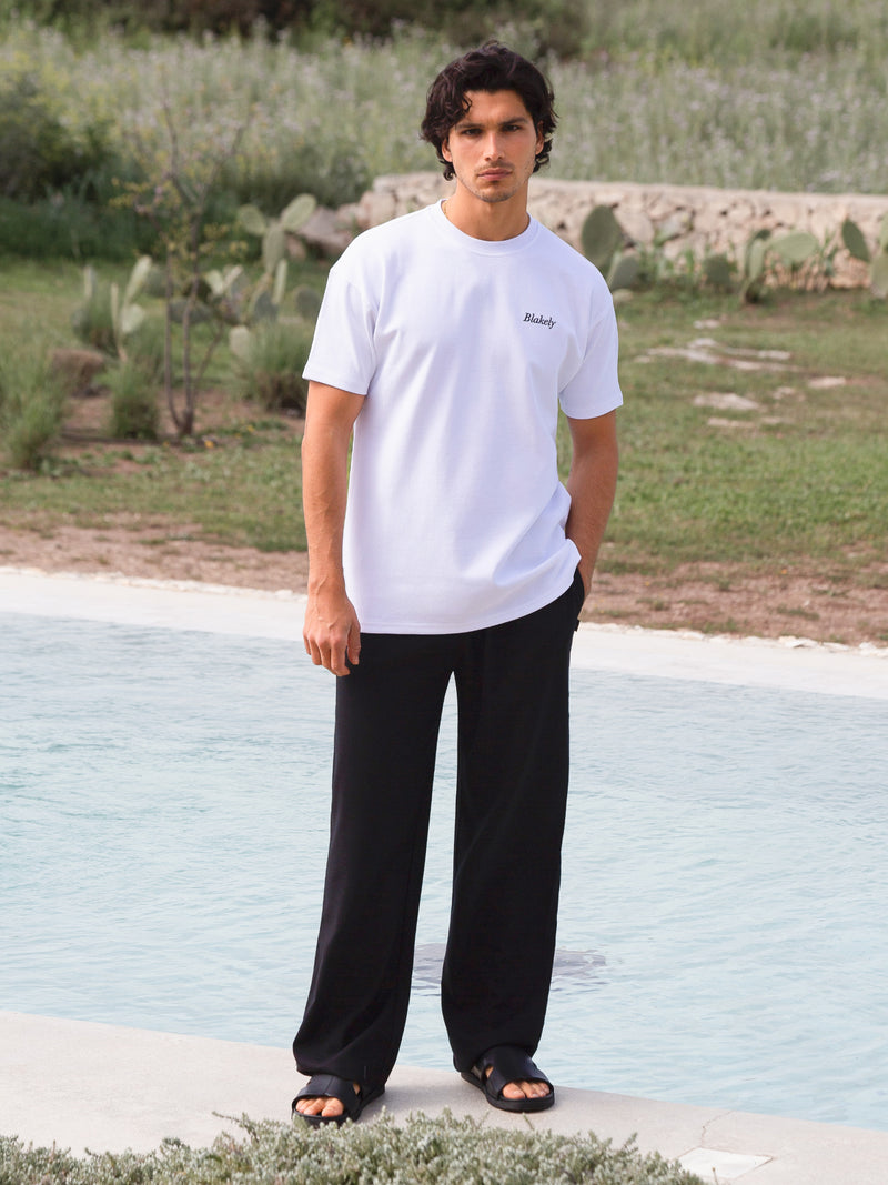 Pomegranate Print Relaxed T-Shirt - White