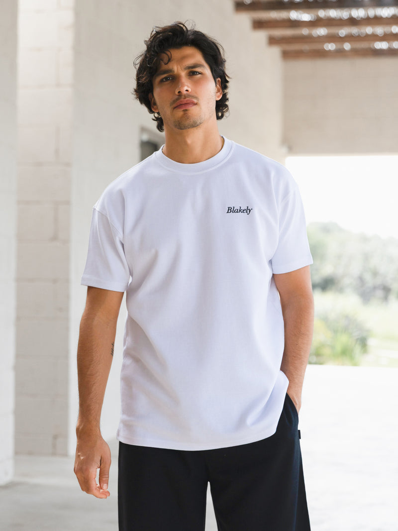 Strawberry Print Relaxed T-Shirt - White