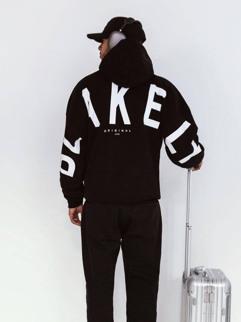 Idris Oversized Hoodie - Black