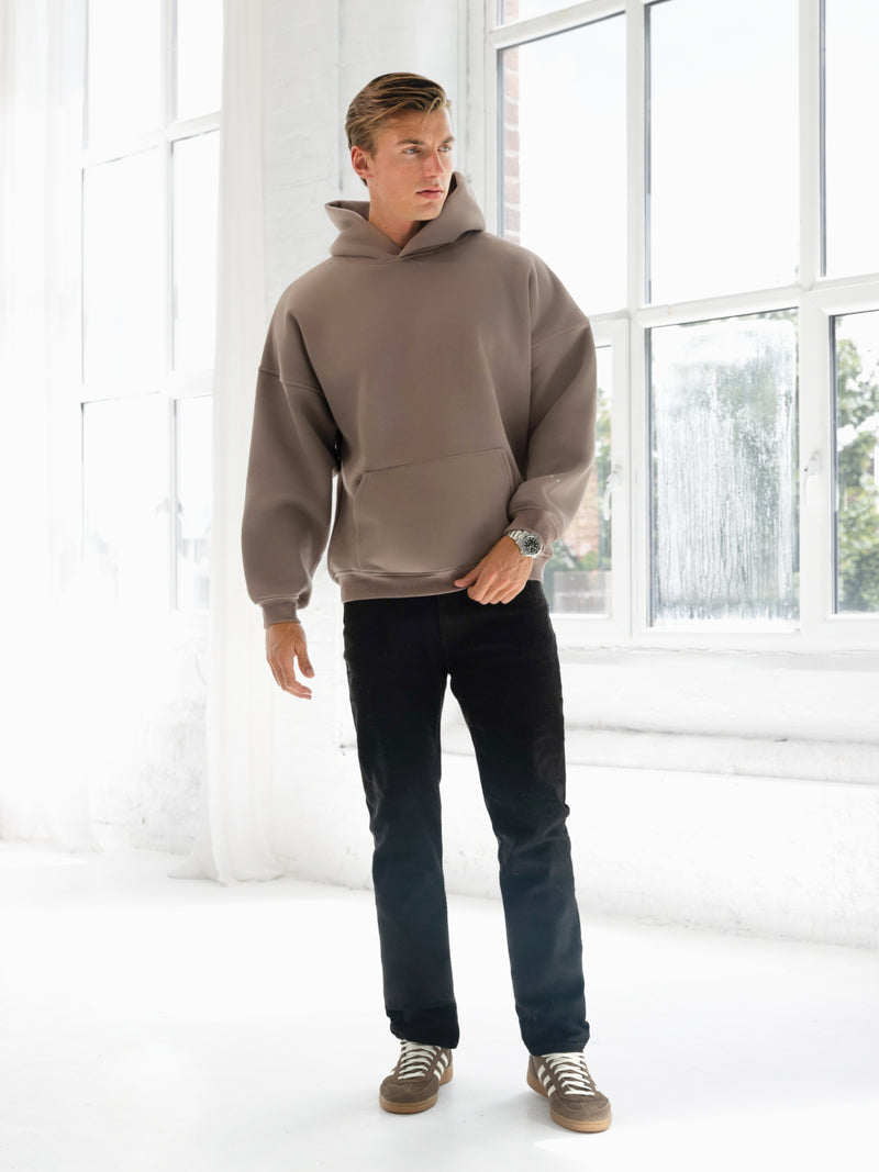 Idris Oversized Hoodie - Light Brown