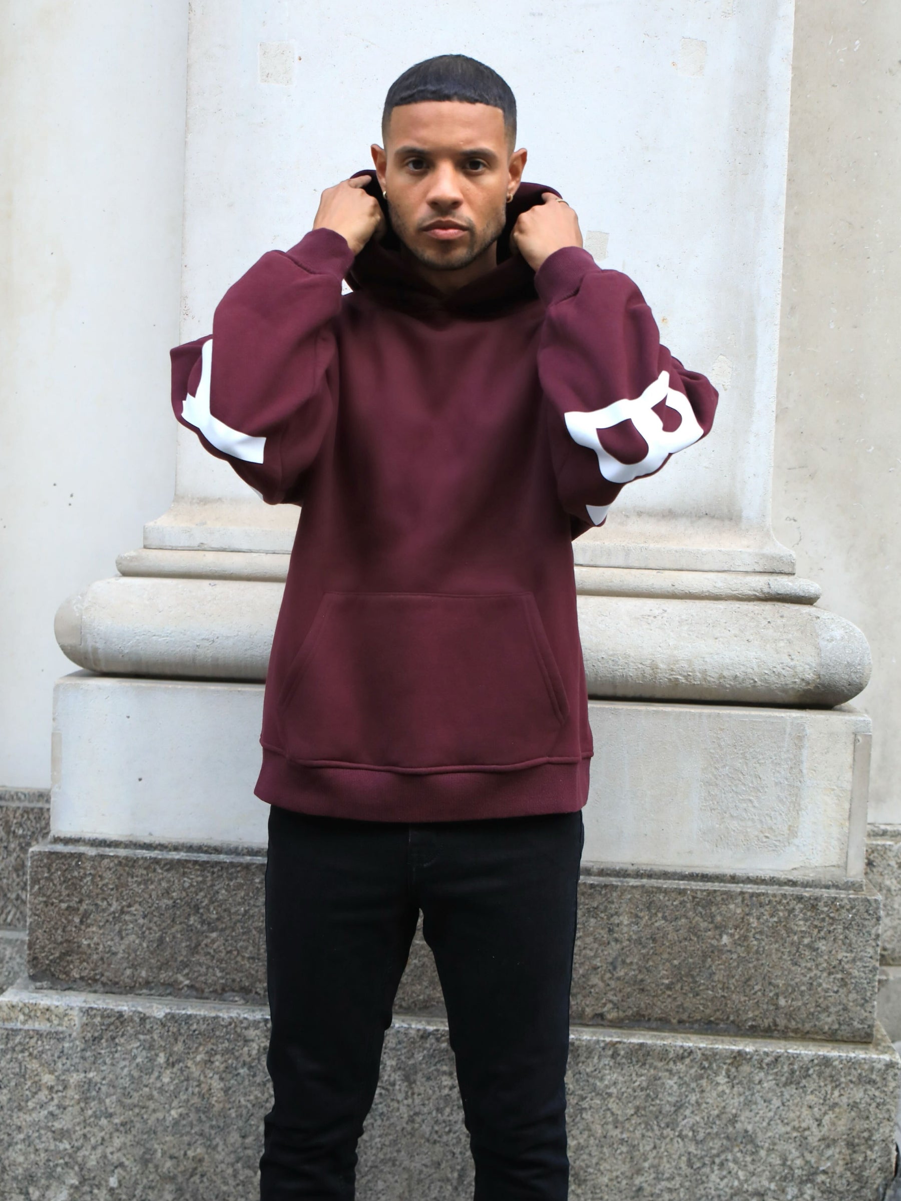 Buy Blakely Idris Burgundy Oversized Hoodie – Blakely Clothing
