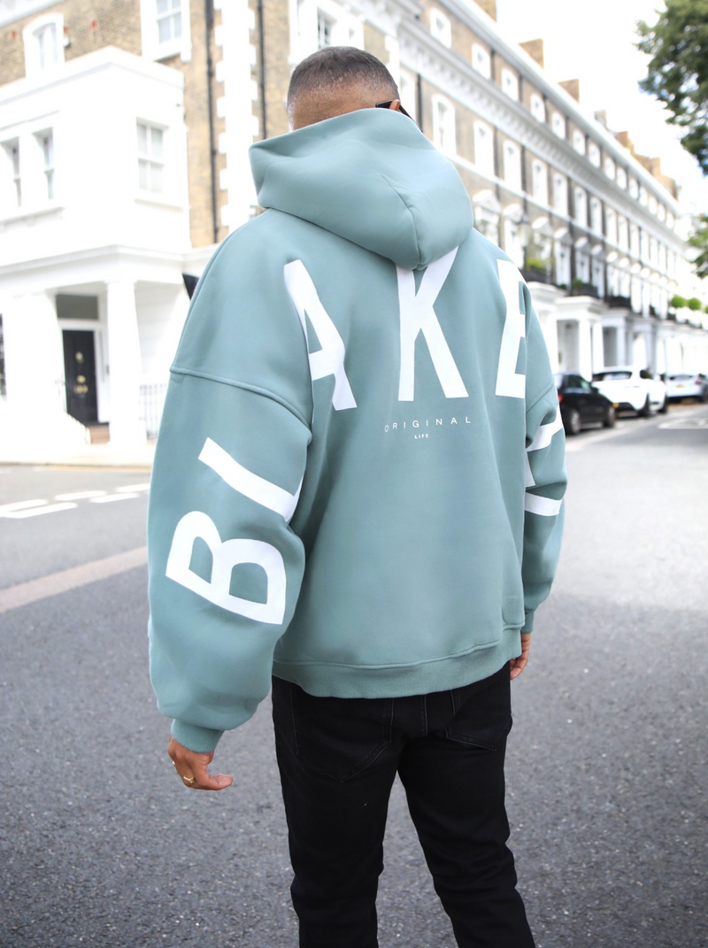 Idris Oversized Hoodie - Sage Green