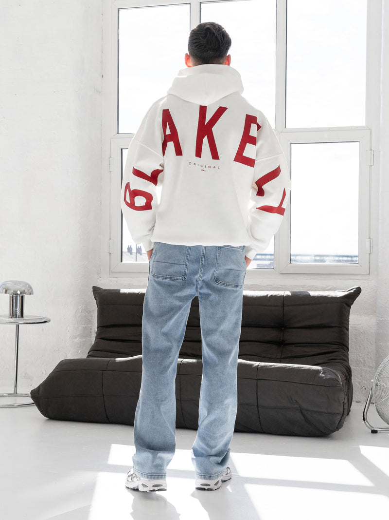 Idris Oversized Hoodie - Flat White