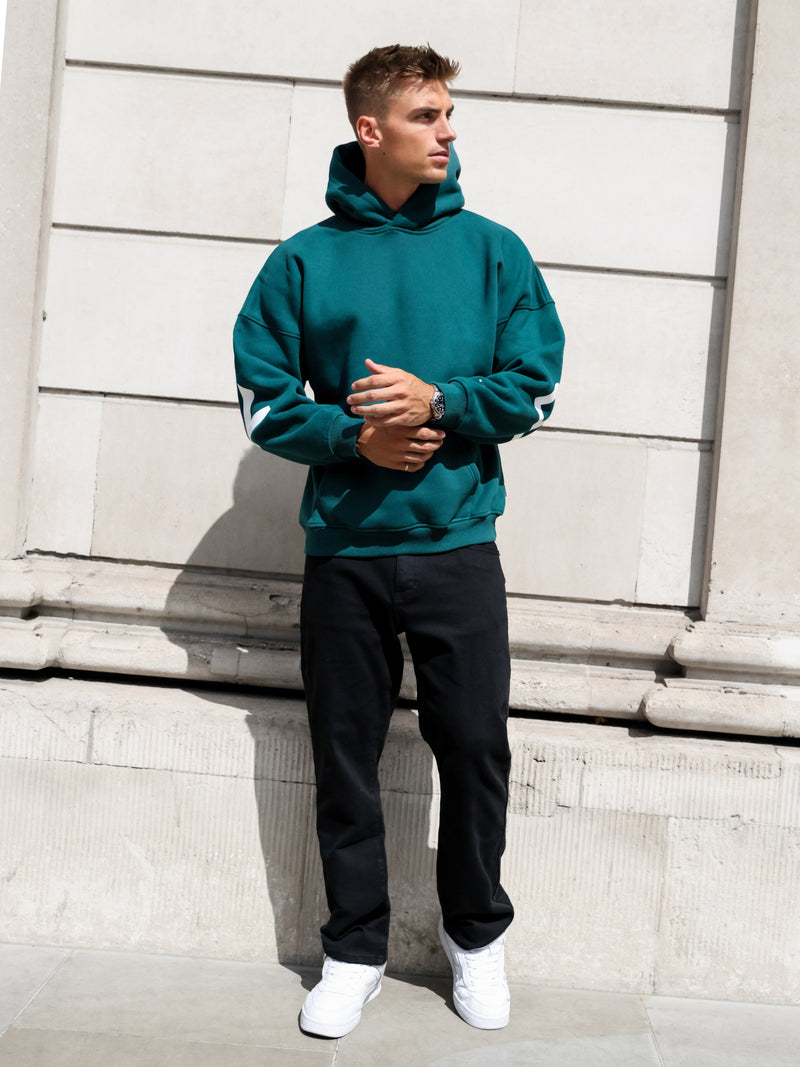 Idris Oversized Hoodie - Deep Green