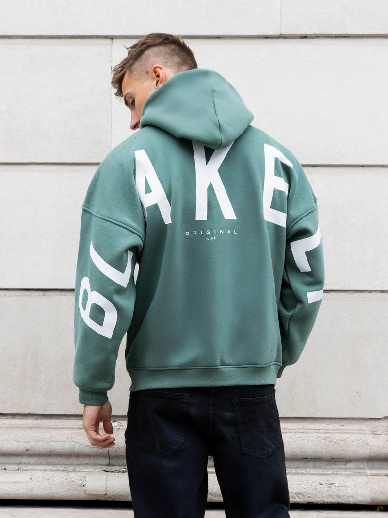 Idris Oversized Hoodie - Vintage Green