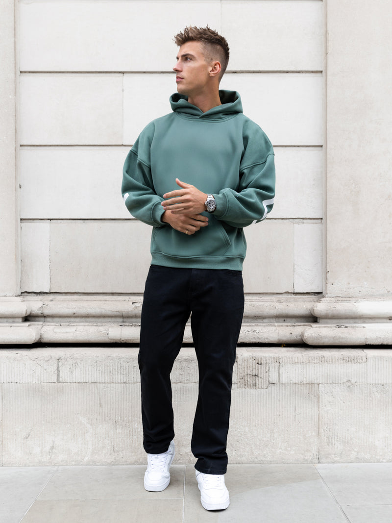 Idris Oversized Hoodie - Vintage Green