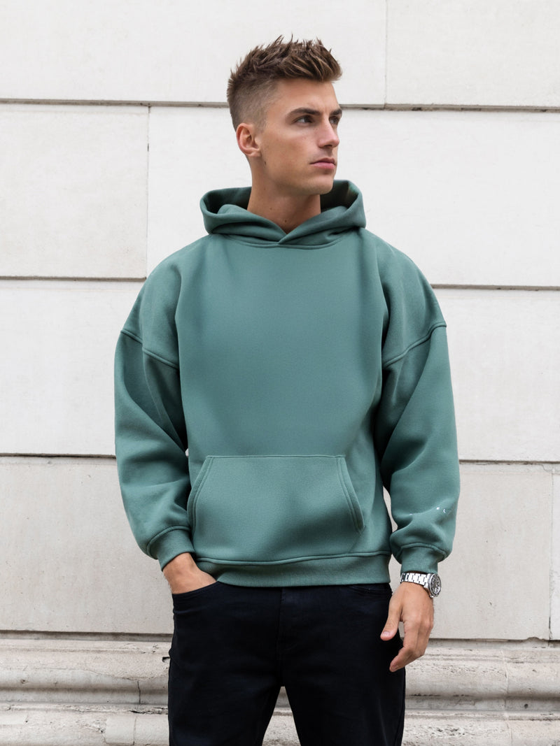 Idris Oversized Hoodie - Vintage Green