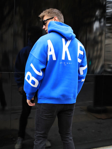 Members Idris Oversized Hoodie - Cobalt Blue