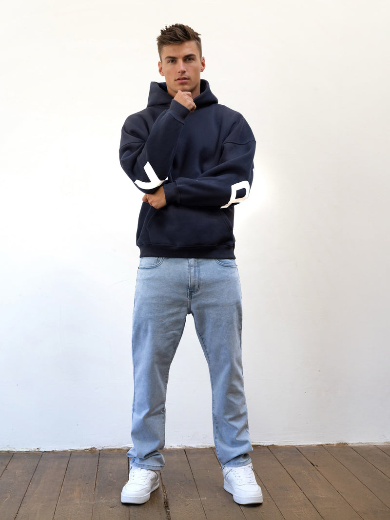 Idris Oversized Hoodie - True Navy