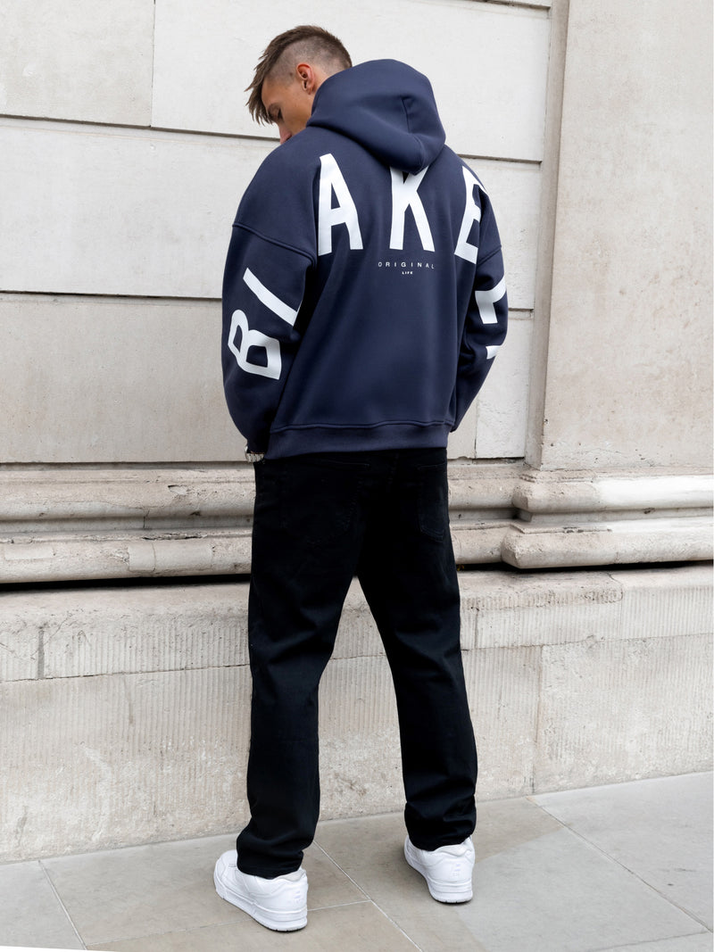 Idris Oversized Hoodie - True Navy