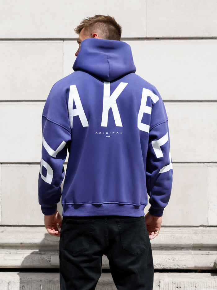 Idris Oversized Hoodie - Bold Purple