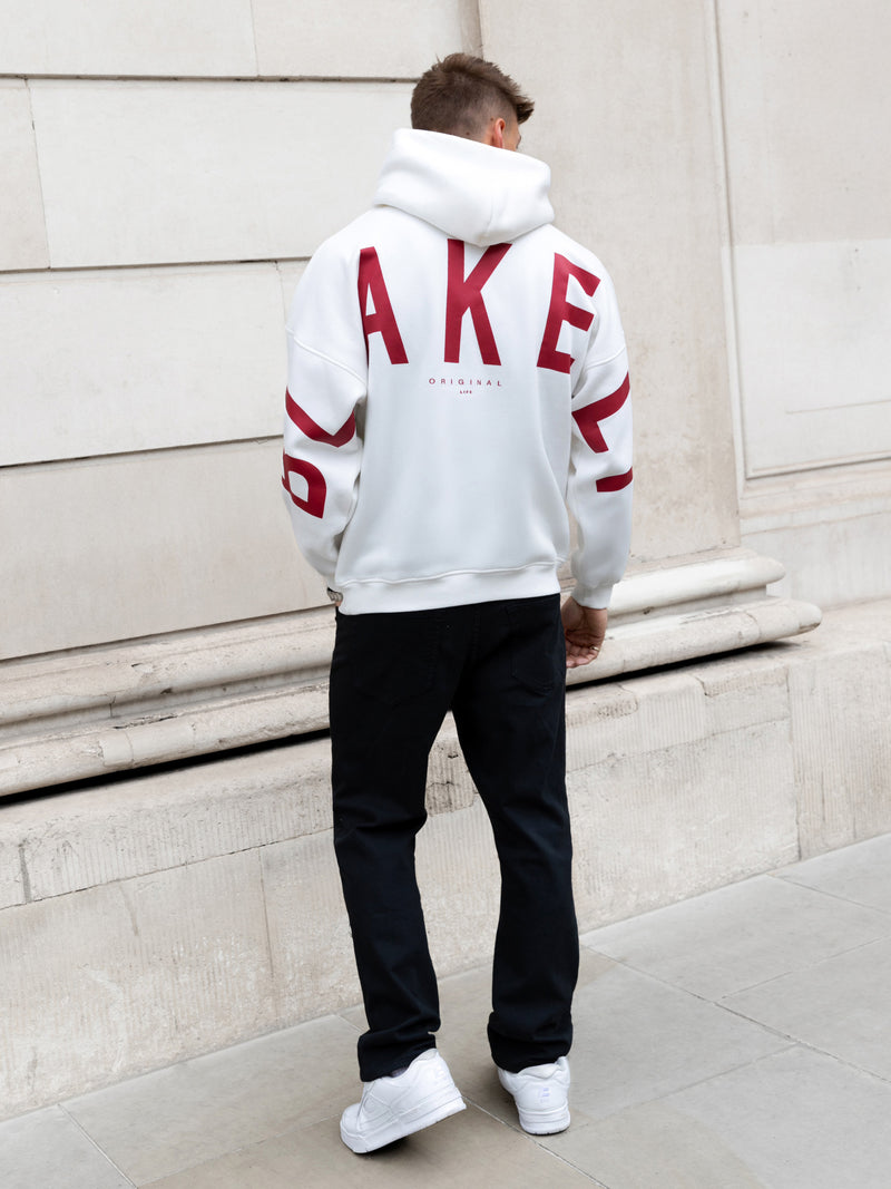 Idris Oversized Hoodie - Flat White