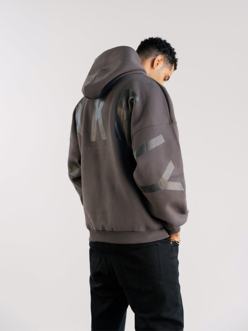 Tonal Idris Oversized Hoodie - Charcoal