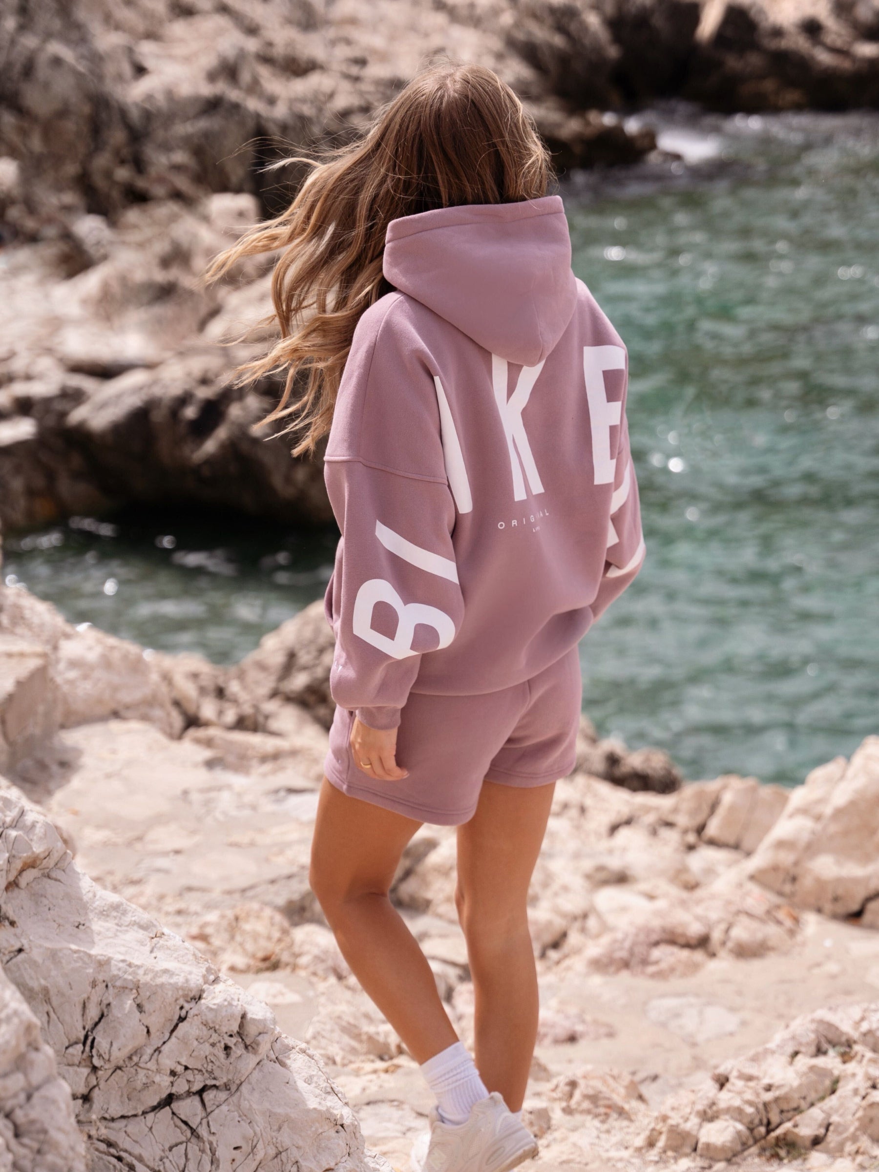 Black hoodie with pink writing hotsell