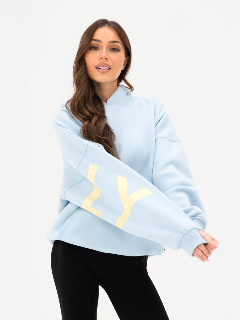 Isabel Oversized Hoodie - Pastel Blue