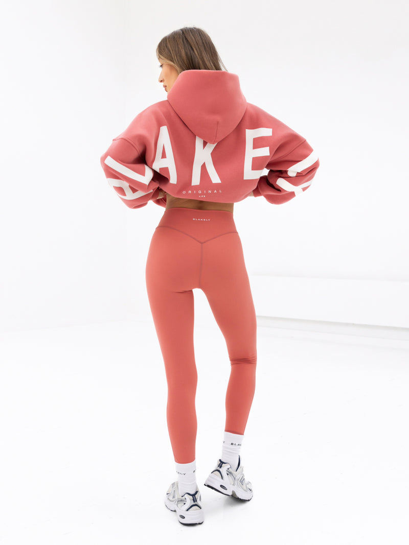 Isabel Oversized Hoodie - Sunrise Coral