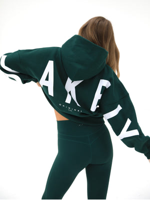 Isabel Oversized Hoodie - Forest Green