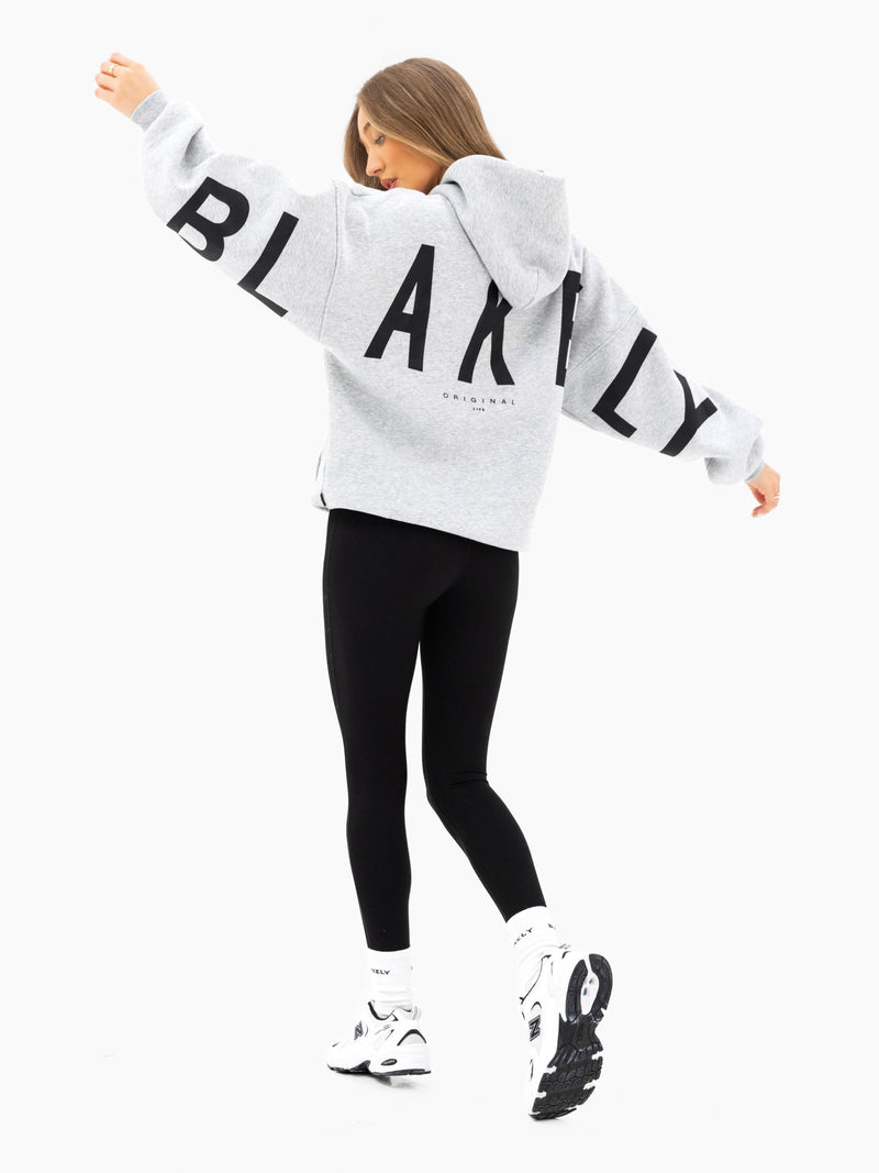 Isabel Oversized Hoodie - Marl Grey