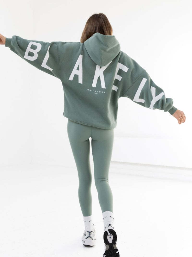Isabel Oversized Hoodie - Sage Green