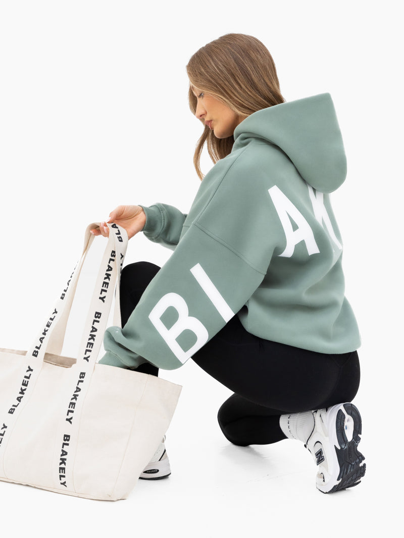 Isabel Oversized Hoodie - Sage Green
