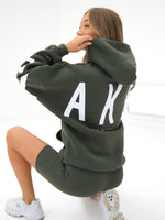 Isabel Oversized Hoodie - Khaki Green