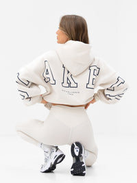 Varsity Isabel Oversized Hoodie - Chalk