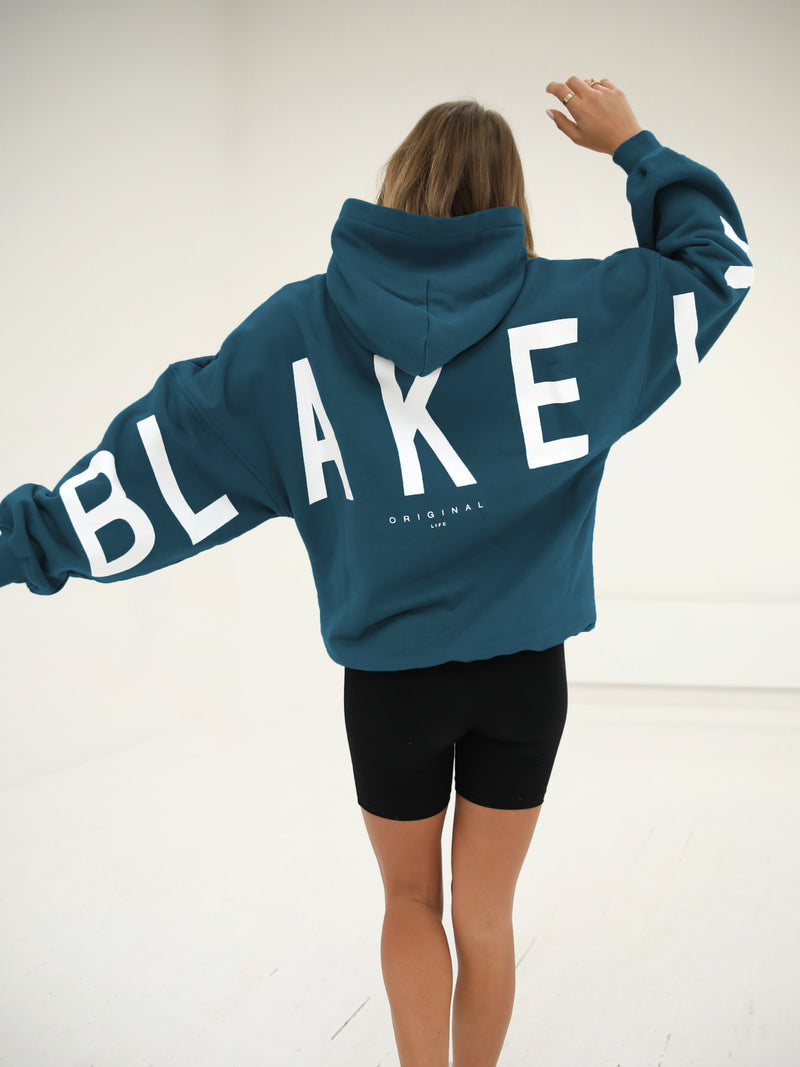 Isabel Oversized Hoodie - Teal Green
