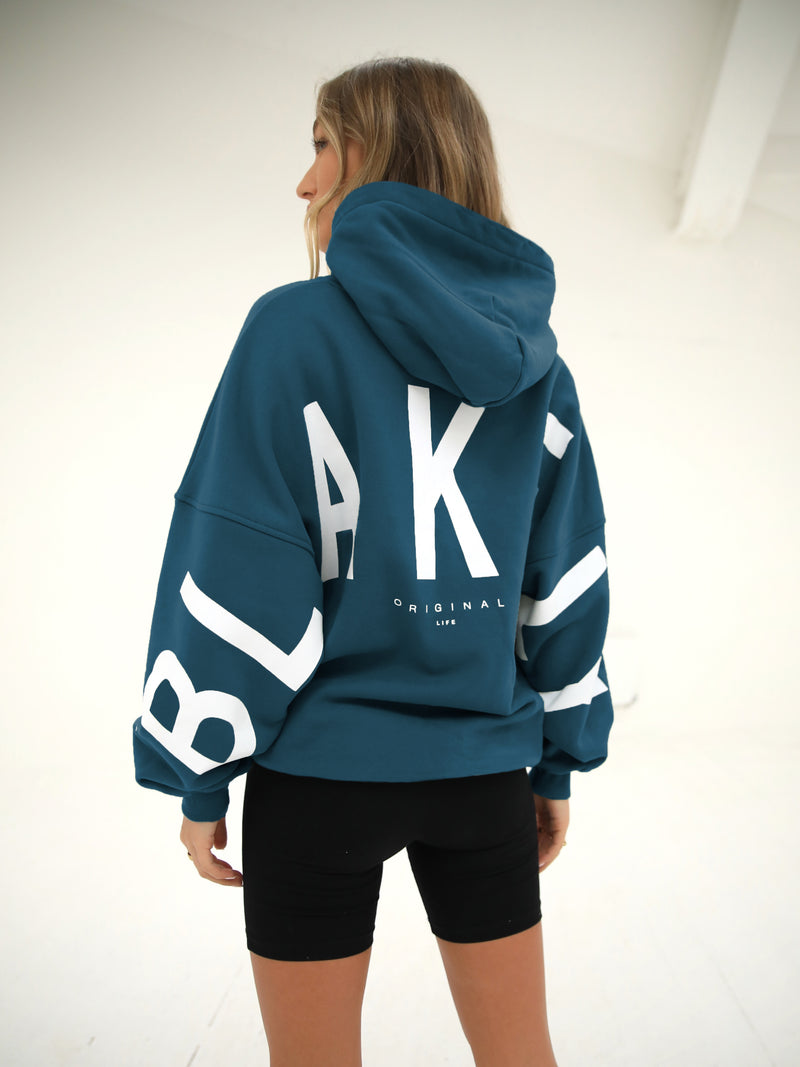 Isabel Oversized Hoodie - Teal Green