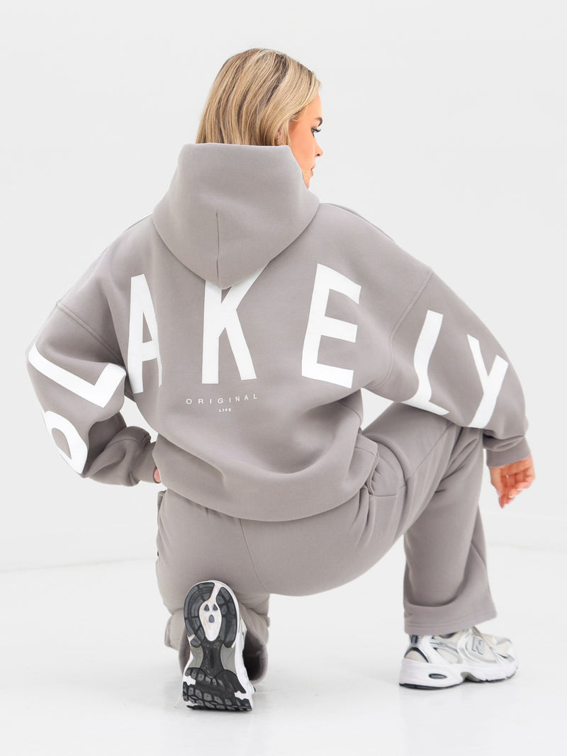 Isabel Oversized Hoodie - Cloud Grey