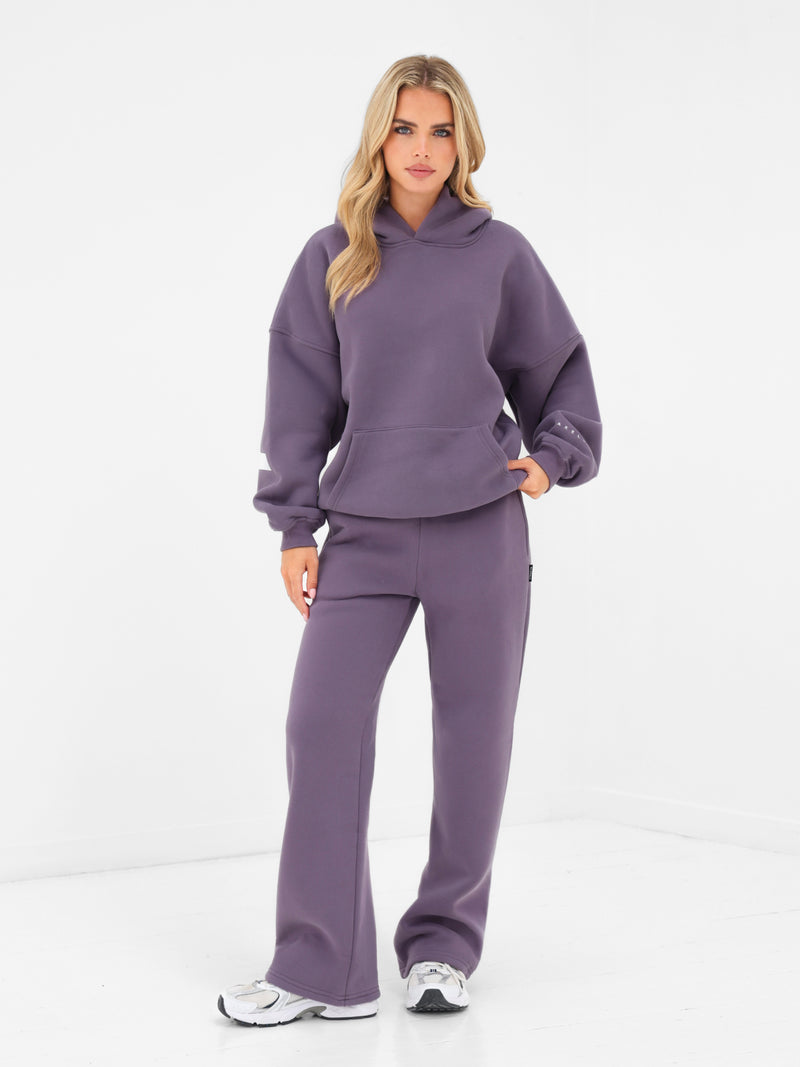 Isabel Oversized Hoodie - Deep Purple