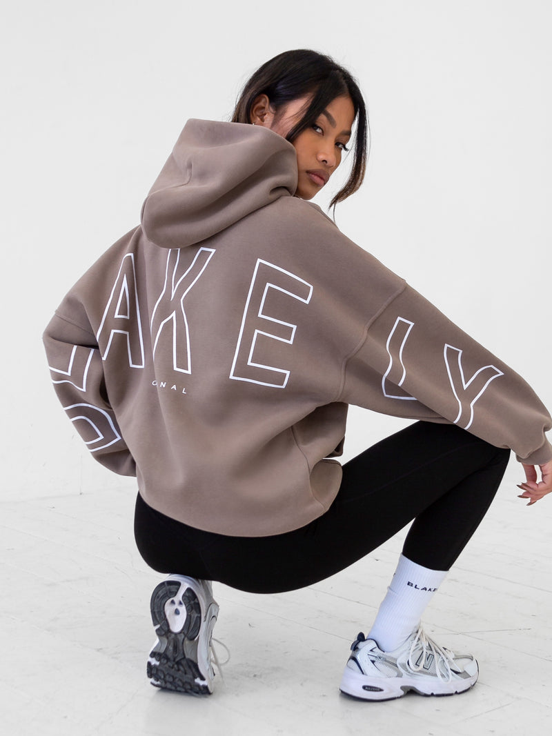 Outline Isabel Oversized Hoodie - Brown