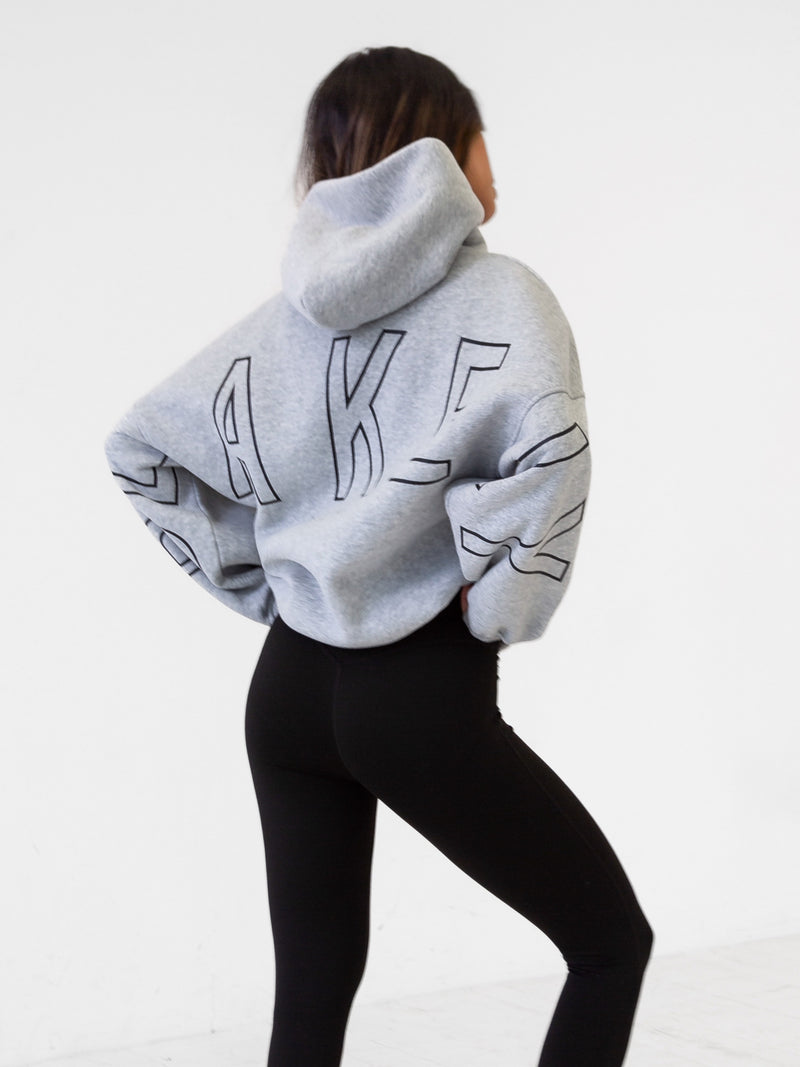 Outline Isabel Oversized Hoodie - Marl Grey