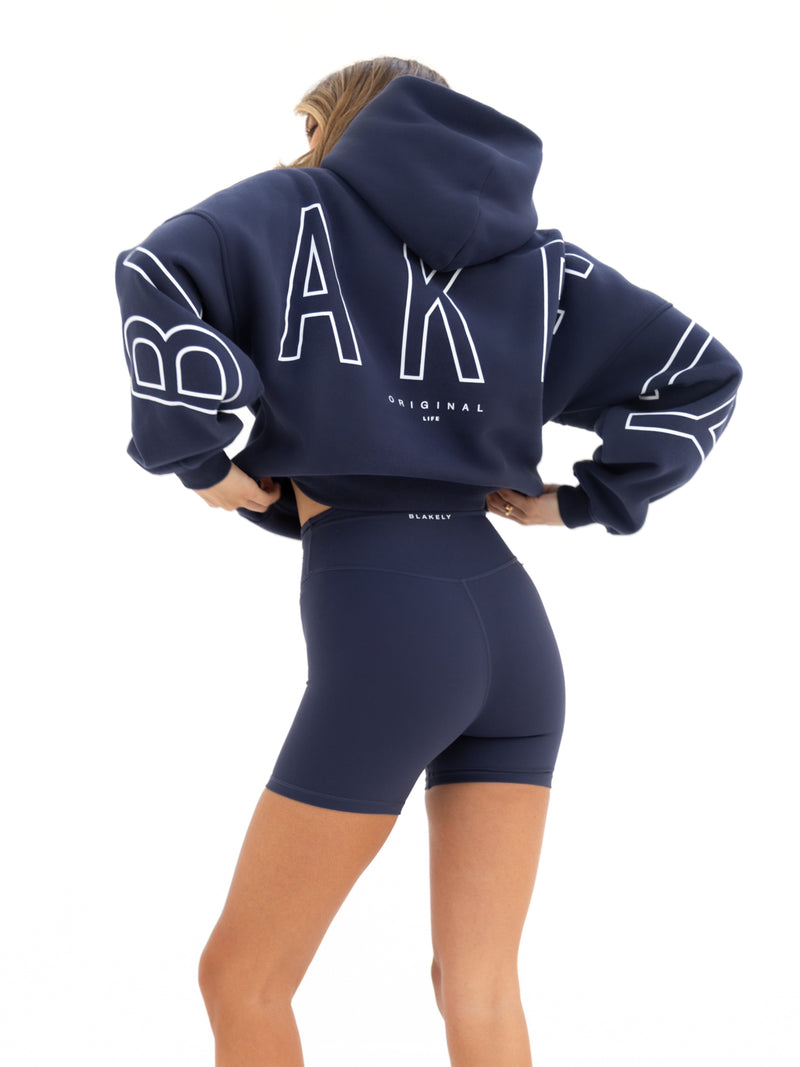 Outline Isabel Oversized Hoodie - True Navy