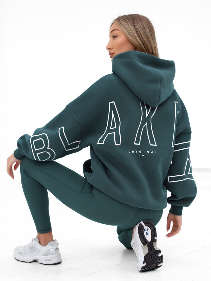 Outline Isabel Oversized Hoodie - Teal Green