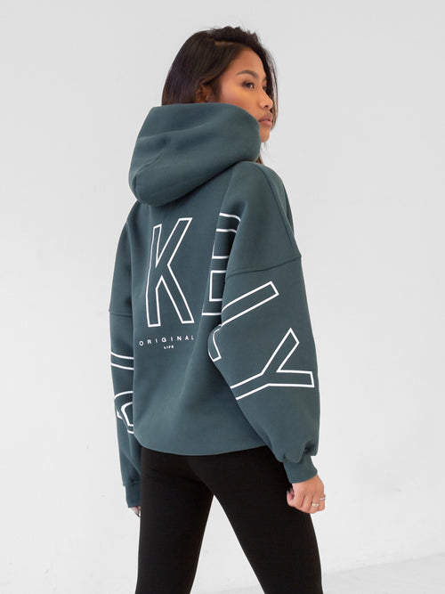 Isabel Oversized Hoodie - Dark Teal